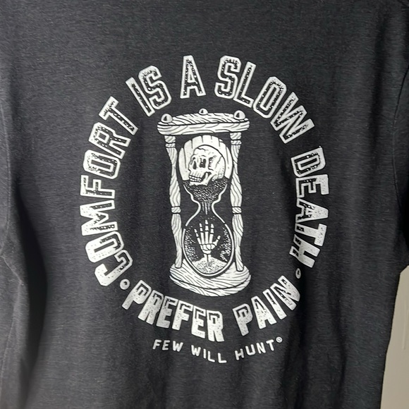 Few Will Hunt - Prefer Pain Tee, Heathered Black, Medium - Picture 4 of 5
